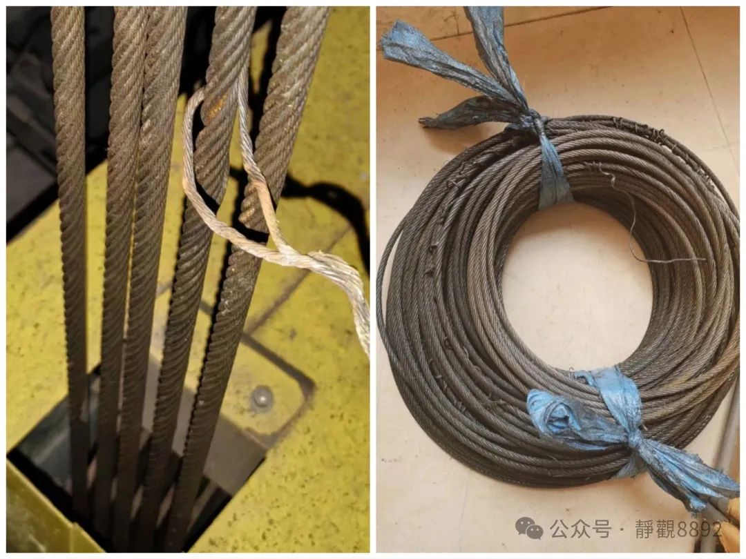 电梯钢丝绳保养检查_钢丝绳断丝磨损更换标准_江苏升降货梯如何缠绕新绳